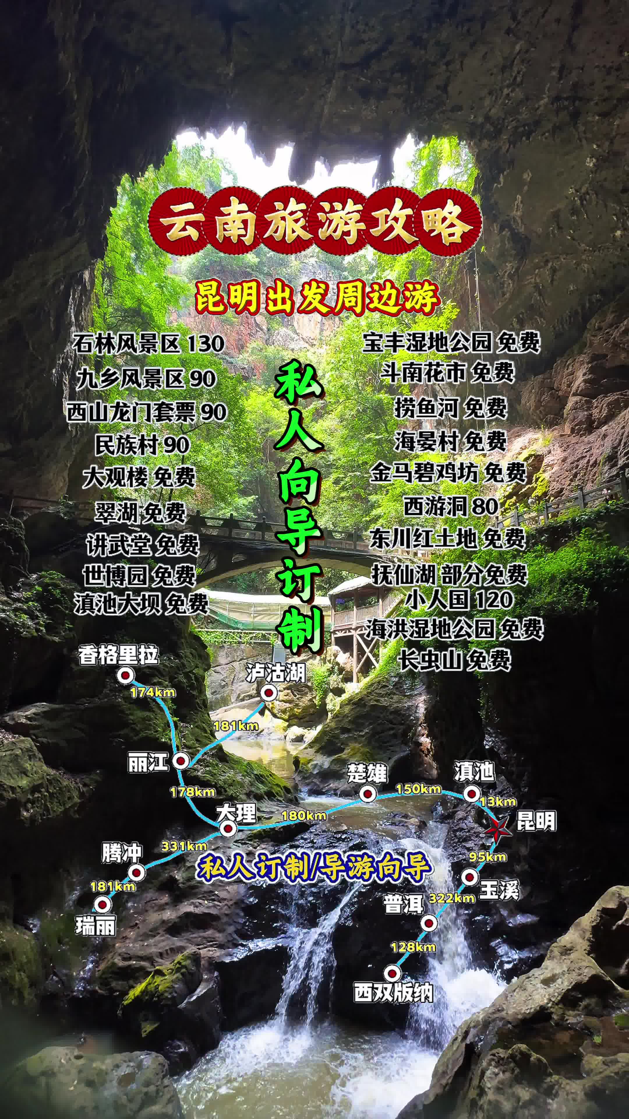 昆明周邊好玩的旅游景點推薦，昆明周邊必游景點推薦