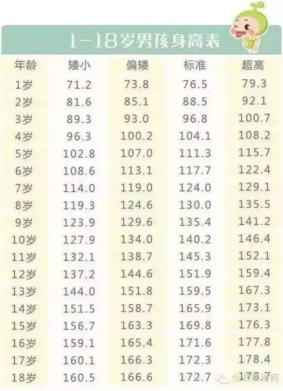 關(guān)于1至18歲男生的標(biāo)準(zhǔn)身高表及其影響因素，揭秘成長密碼，揭秘男孩標(biāo)準(zhǔn)身高表與成長影響因素