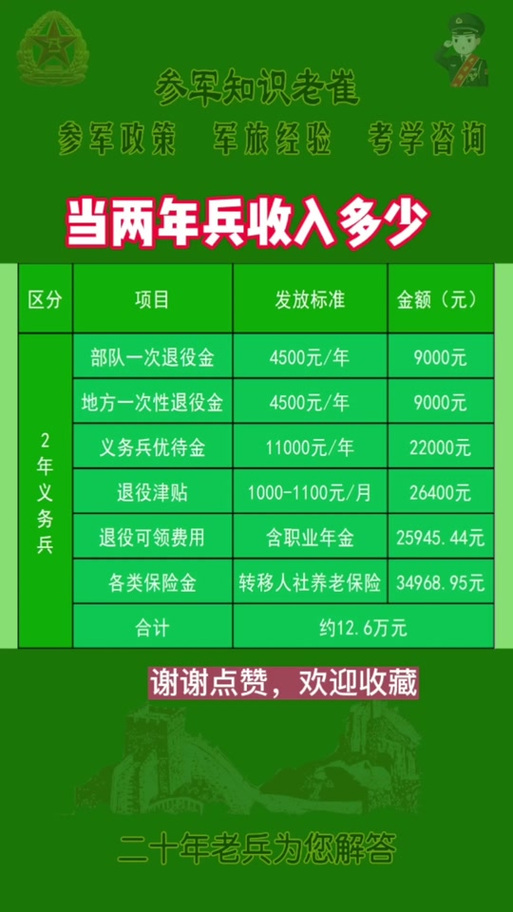 關(guān)于義務(wù)兵兩年能拿多少錢(qián)的全面解析，全面解析，義務(wù)兵兩年收入概覽